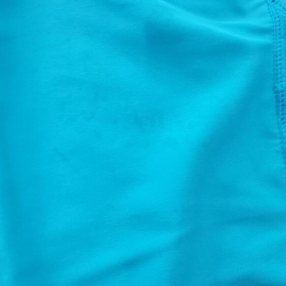 Op girls medium 7/8 blue and zebra swim top - Picture 4 of 6